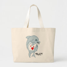 Personnalisé Motherly Dolphin Love Jumbo Fourre-to