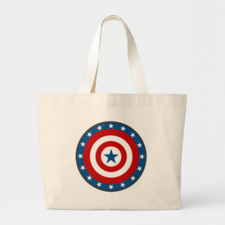 Grand Tote Bag Personnalisé USA Bullseye Tots