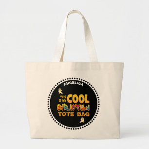 Grand Tote Bag Personnalisé VOICI MON Halloween CHRÉTIEN COOL
