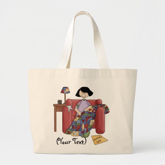 Grand Tote Bag Personnaliser Jumbo Fourre-tout (Devant)