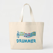 Grand Tote Bag Personnel mignon de batteur (Devant)