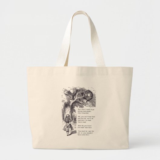 Grand Tote Bag Personnes folles (Devant)