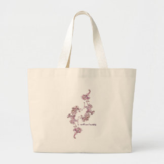 Grand Tote Bag Pétales au printemps (double)