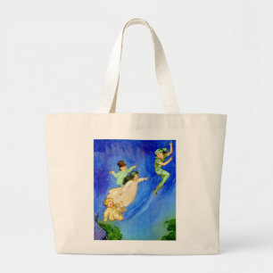 GRAND TOTE BAG PETER PAN, WENDY, JOHN ET MICHAEL S'ÉLOIGNENT