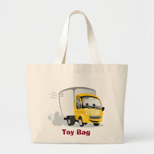 Grand Tote Bag Petit Camion Cartoon Jaune pour enfants !