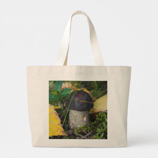 Grand Tote Bag Petit champignon mignon (Dos)