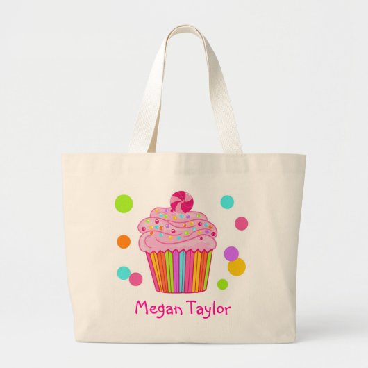 Grand Tote Bag Petit gâteau de surprise de sucrerie (Devant)