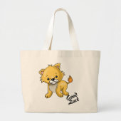 Grand Tote Bag Petit lion (Devant)
