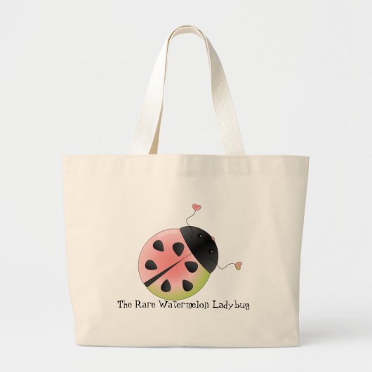 Grand Tote Bag Pétoncle Ladybug (Devant)