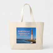 Grand Tote Bag Phare de Barnegat, New Jersey (Devant)