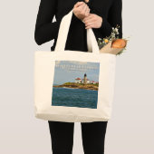 Grand Tote Bag Phare de Beavertail, Rhode Island (Devant (produit))
