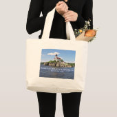 Grand Tote Bag Phare de Pomham Rocks, Rhode Island (Devant (produit))