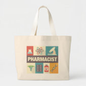 Grand Tote Bag Pharmacien Professionnel Iconique Conçu (Devant)