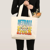 Grand Tote Bag Phénomène bizarre de net-ball (Devant (produit))