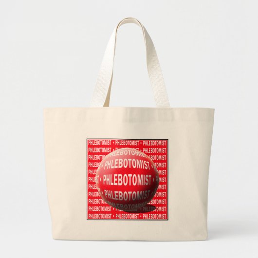 GRAND TOTE BAG PHLÉBOTOMISTE SPHÈRE GOUTTE SANGUINE (Devant)