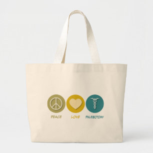 Grand Tote Bag Phlebotomy d'amour de paix