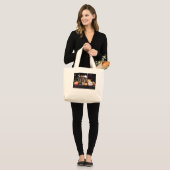 Grand Tote Bag Photo d'automne citrouille et maman (Devant (modèle))