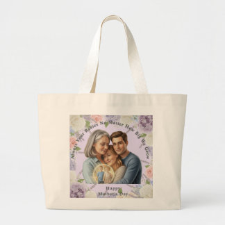 Grand Tote Bag Photo personnalisée pour la fête des mères Toujour