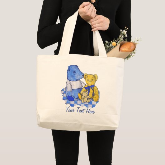 Grand Tote Bag photo unique de trois mignonnes filles (Devant (produit))