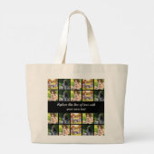Grand Tote Bag photocollage et texte (Dos)