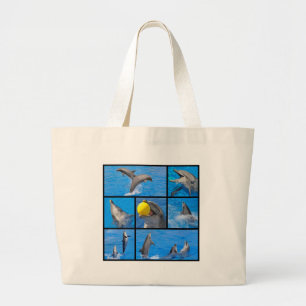 Grand Tote Bag Photos multiples de dauphins
