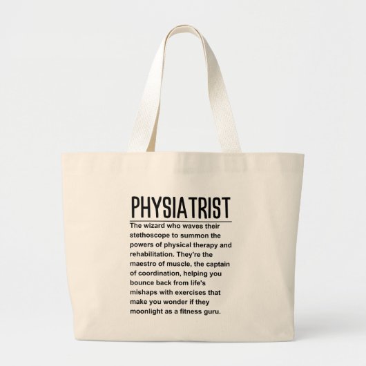 Grand Tote Bag Physiatre (Devant)