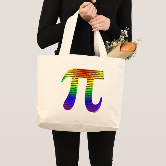 Grand Tote Bag Pi #2 d'Evan (Devant (produit))