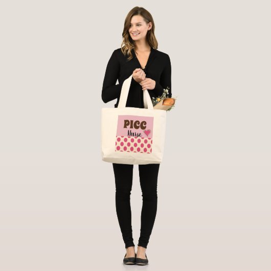Grand Tote Bag PICC Chick—PICC LINE Insertion Infirmière Toutes (Devant (modèle))