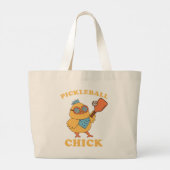 Grand Tote Bag Pickleball Chick - rétro (Dos)