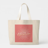 Grand Tote Bag Pickleball Dinking is My Superpower Funny Cadeau (Dos)