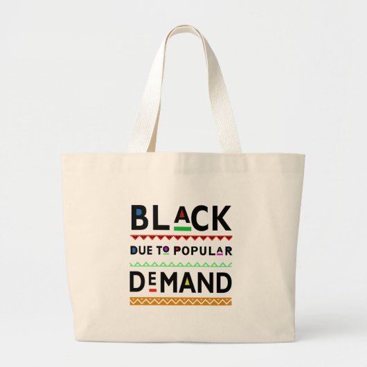 Grand Tote Bag Pièce en t d'Afrocentric (Devant)