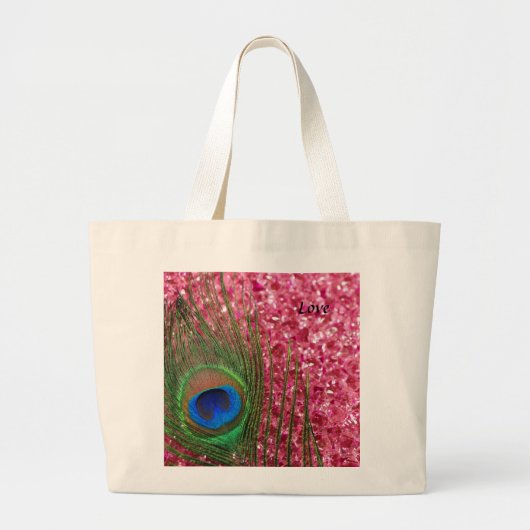 Grand Tote Bag Pièce rose rocheuse (Devant)
