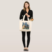 Grand Tote Bag Pierres debout (Devant (modèle))