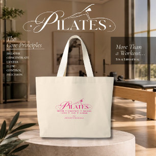 Grand Tote Bag Pilates de Luxe Les Principes de Base Rose