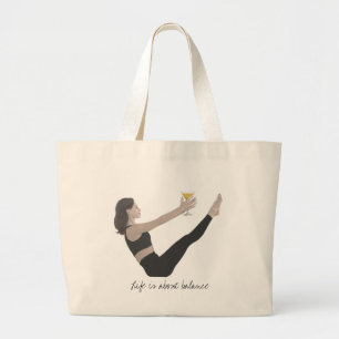 Grand Tote Bag Pilates Teaser Fourre-tout avec cocktail
