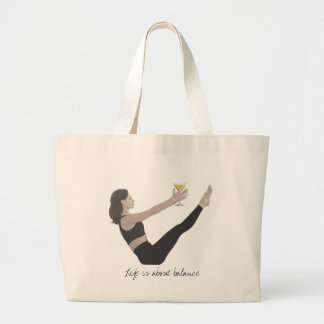 Grand Tote Bag Pilates Teaser Fourre-tout avec cocktail