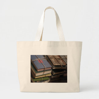 Grand Tote Bag Pile de vieux livre