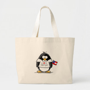 Grand Tote Bag Pingouin de la Géorgie