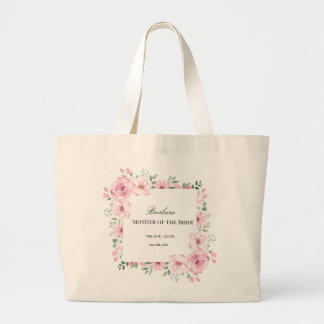Grand Tote Bag Pink Floral Mother of the Bride 
