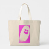 Grand Tote Bag Pinkoween joli fantôme (Dos)
