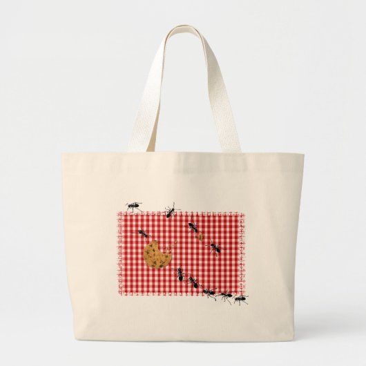 Grand Tote Bag Pique-nique de fourmi (Devant)