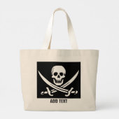 Grand Tote Bag Pirate Crâne et épées (Dos)