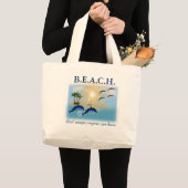 Grand Tote Bag Plage (Devant (produit))