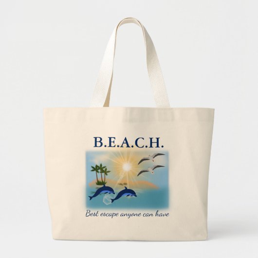Grand Tote Bag Plage (Devant)