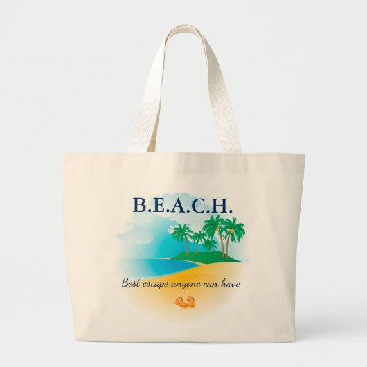 Grand Tote Bag Plage (Devant)