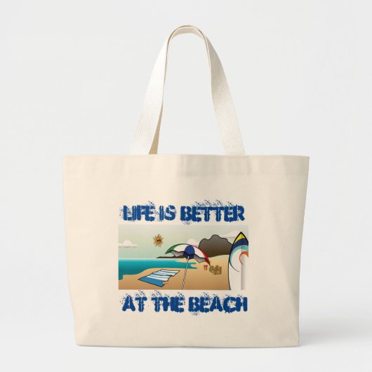 Grand Tote Bag Plage (Devant)