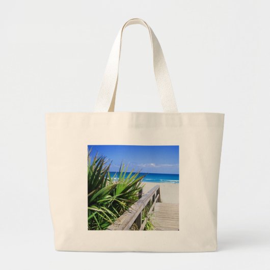 Grand Tote Bag Plage la Floride de Juno (Devant)