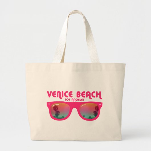 Grand Tote Bag Plage Los Angeles de Venise (Devant)