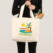 Grand Tote Bag Plage retirée de pharmacien (Devant (produit))