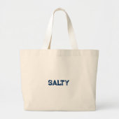Grand Tote Bag Plage Salée (Devant)
